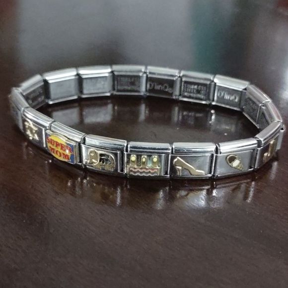 COPY 4- 17 Separate Nomination Style Italian Stainless Steel Charm Links - Picture 2 of 9